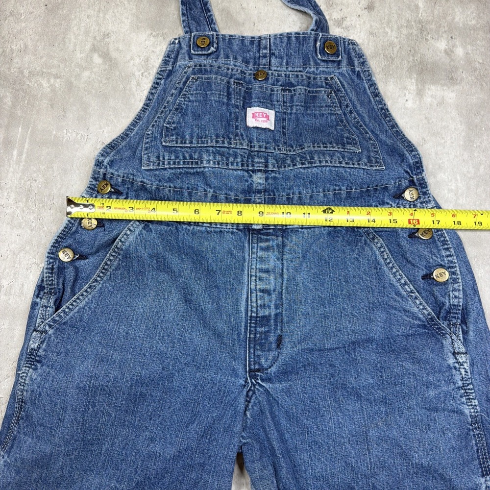 Relaxed Fit Blue Denim Women's Overalls - Picture 5 of 11